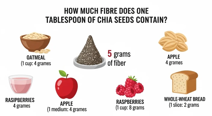 How Much Fibre Does One Tablespoon of Chia Seeds Contain