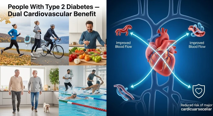 People With Type 2 Diabetes — Dual Cardiovascular Benefit