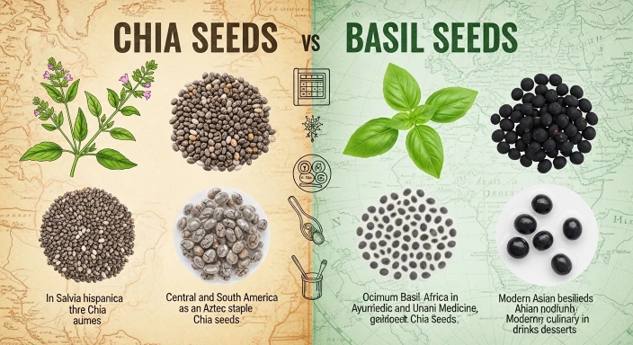 What Are Chia Seeds vs Basil Seeds The Origins That Explain Everything