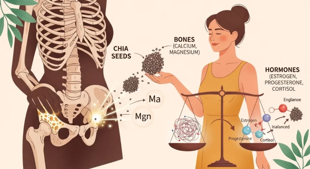 Chia Seeds What Happens to Bones and Hormones During Menopause