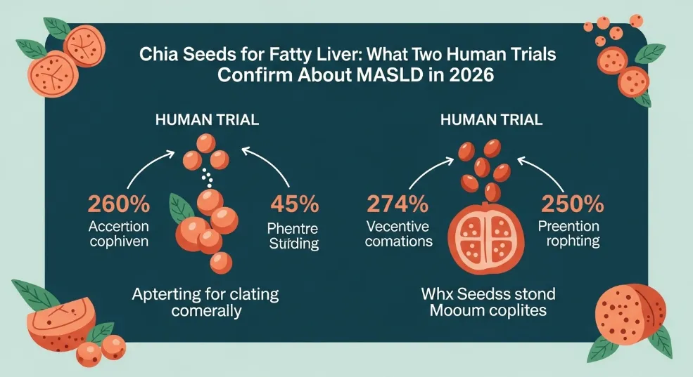 Chia Seeds for Fatty Liver What Two Human Trials Confirm About MASLD in 2026