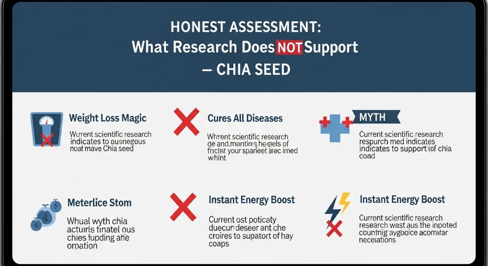 What the Research Does NOT Support — Honest Assessment  chia seed