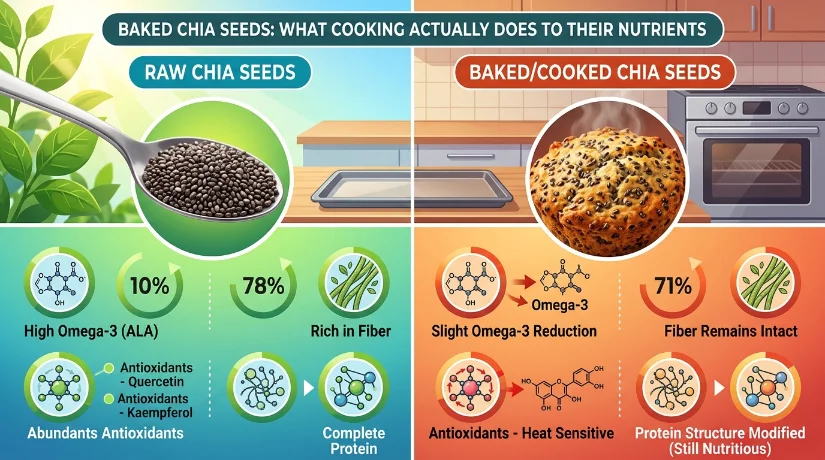 Baked Chia Seeds What Cooking Actually Does to Their Nutrients