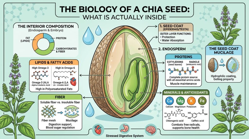 The Biology First What Is Actually Inside a Chia Seed